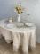 Скатертина Велюр Acme Tekstil 160x260 ovale Daisy Capiccino PVS