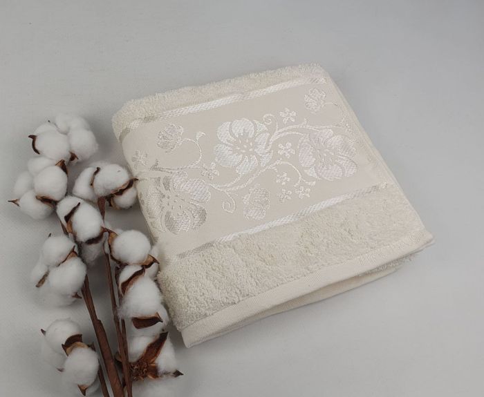Рушник Philippus Platinum Cotton 50x90 Elina Молочний (А295)