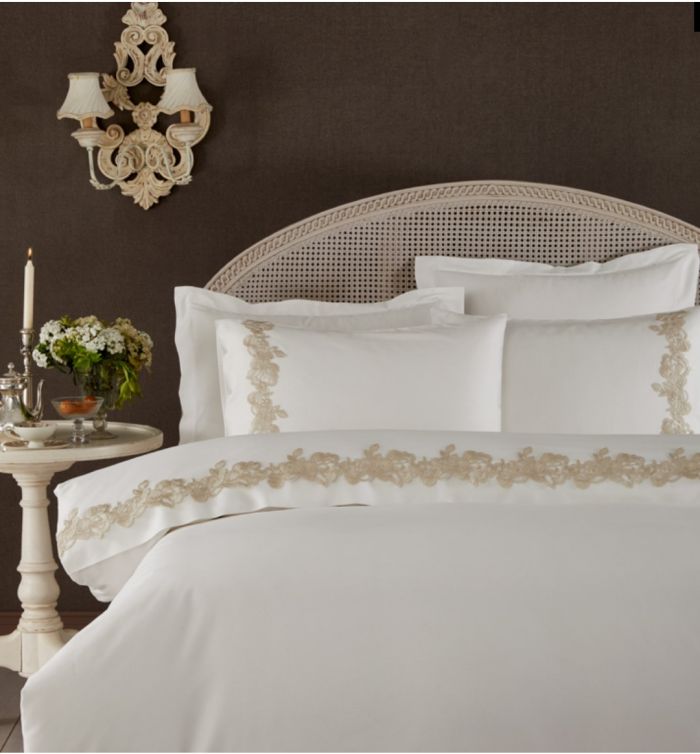 Постільна білизна Pepper Home Flora Cream-Gold 200x220