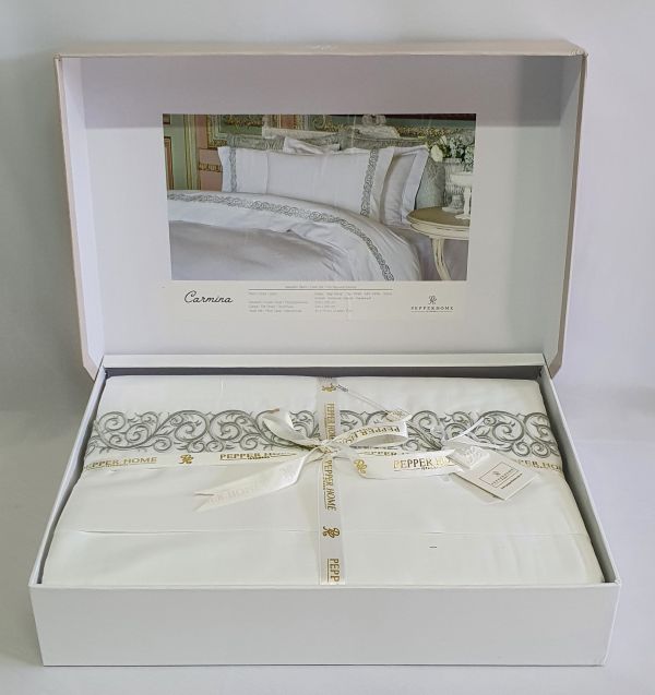 Постільна білизна Pepper Home Carmina White-Green 200x220
