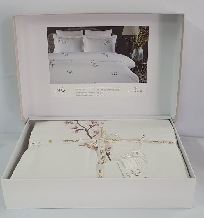 Постільна білизна Pepper Home Mia White-Pink 200x220