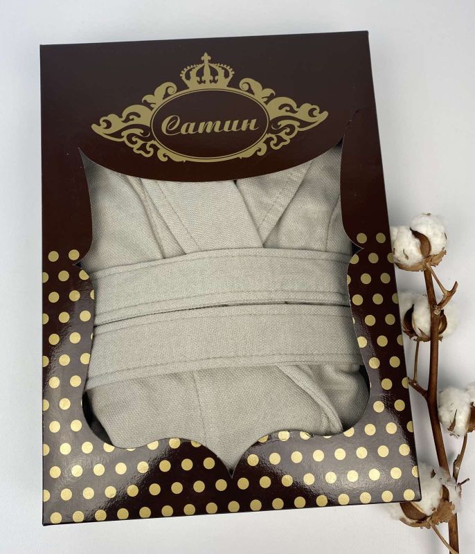 Халат жіночий Maison D'or Coralie Grey S в коробці