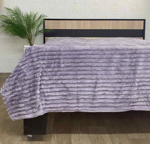Покривало велюр new 200х230 Lilac