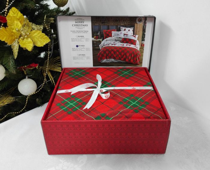 Постільна білизна Belizza фланель 200x220 Marry Christmas