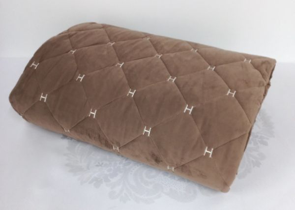 Покривало велюрове Model-3/1 (1163) 220х240 Cappuccino