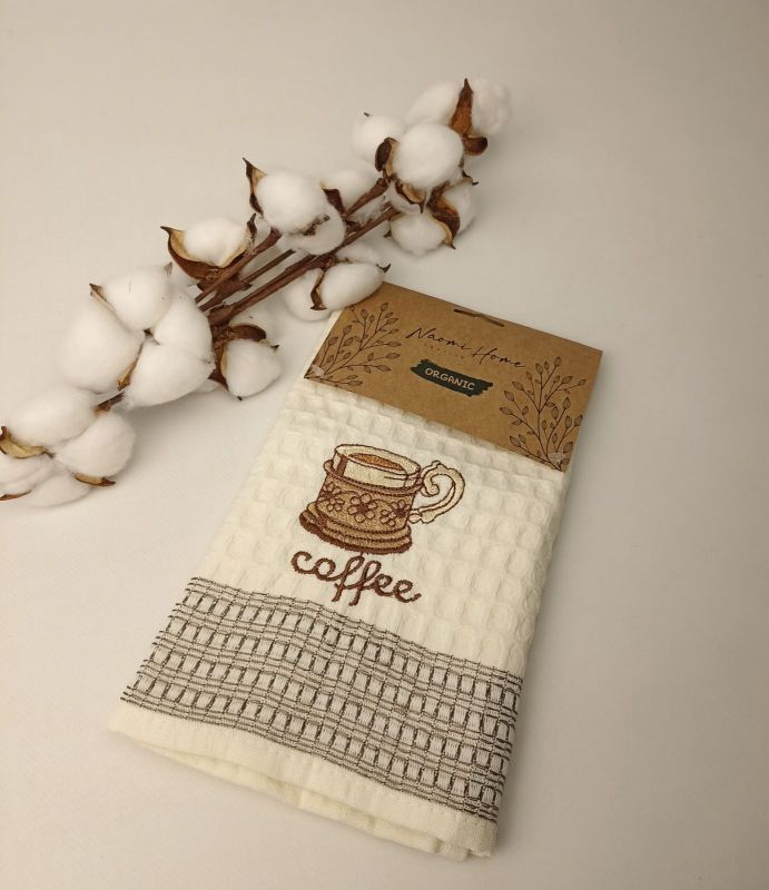 Рушник вафельний кухонний 45х70 Quality Coffe 4