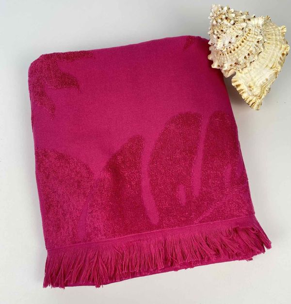 Пляжний рушник Maison D'or Palm 100x200 Fuchsia