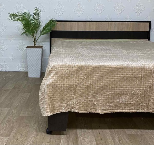 Покривало велюр євро (1214) 150х200  Mokko
