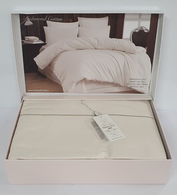 Постільна білизна Maison D'or ранфорс Richmond Cotton 200х220 Ecru
