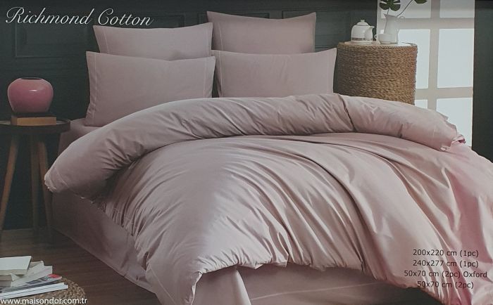 Постільна білизна Maison D'or ранфорс Richmond Cotton 200х220 Pudra