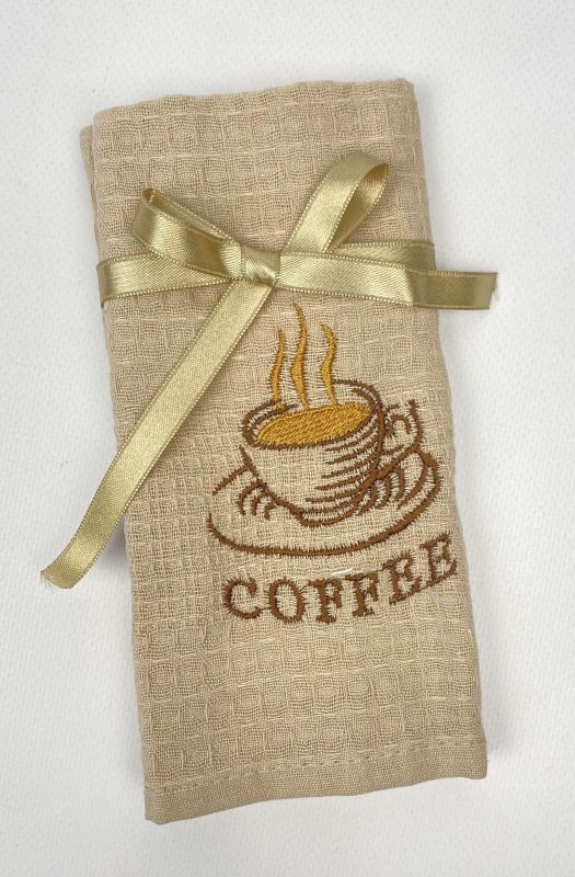Рушник вафельний кухонний Mercan Coffee Beige