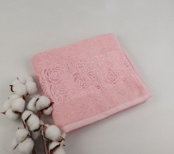 Рушник Philippus Moss Cotton 50x90 Rose Рожевий (A556)