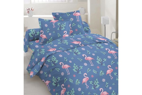 Комплект постільної білизни "ТЕП" двоспальний 350 Flamingo, 70x70