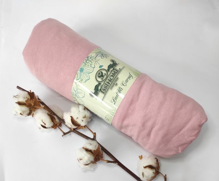 Простирадло на резинці Issihome 160x200 + 30см  Pink