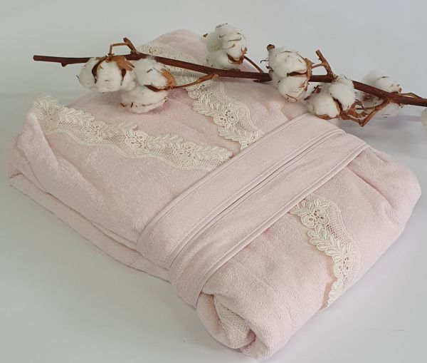 Халат жіночий Maison D'or Dina Longtemps Pink M