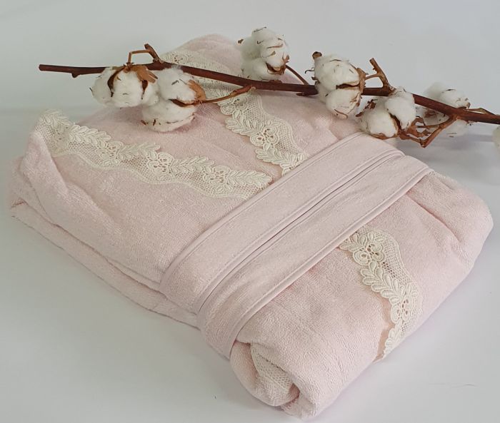Халат жіночий Maison D'or Dina Longtemps Pink M