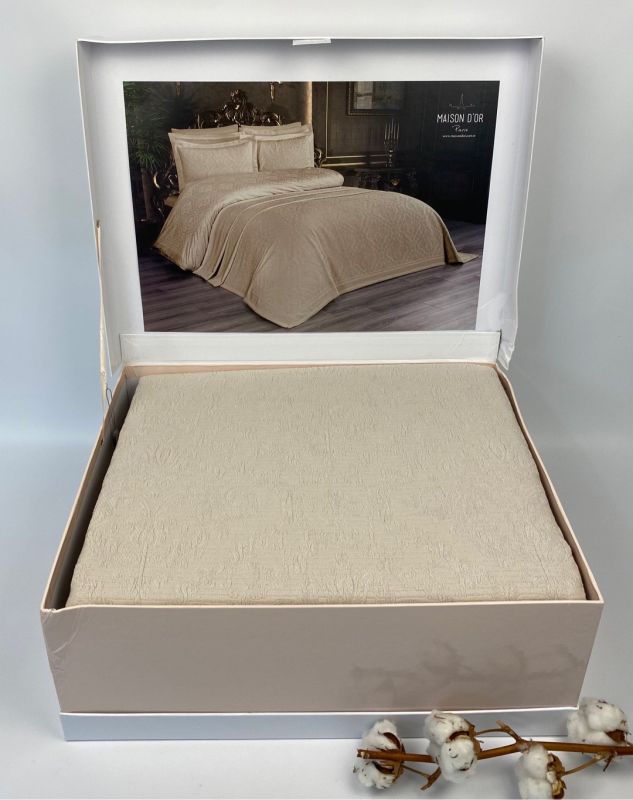 Набір Покривало + постіль Maison D'or Pinella 260x260 Stone