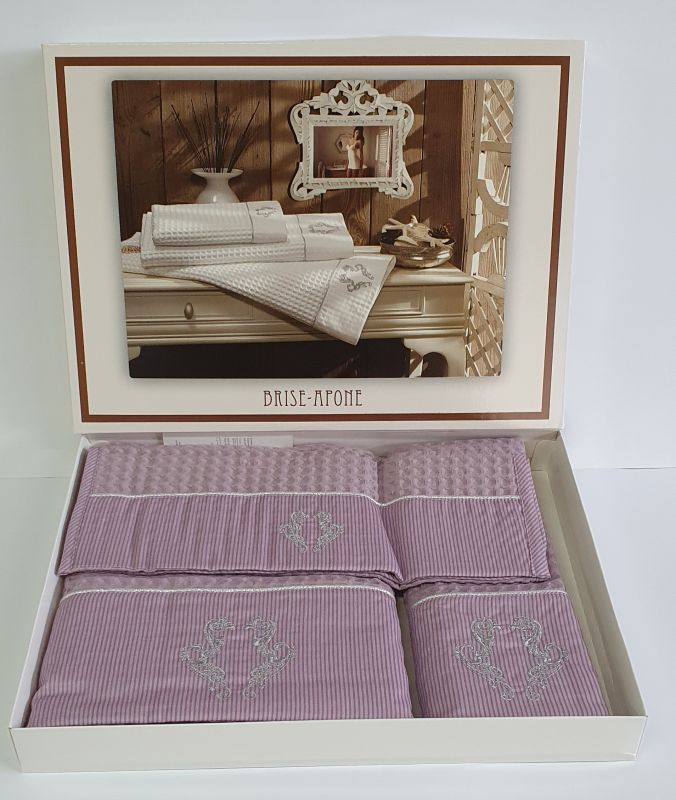Рушники Maison D'or 3шт Brise Apone Dark Lilac
