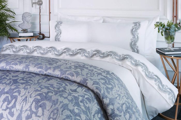 Постільна білизна Pepper Home Vanessa 200x220 Cream - Blue