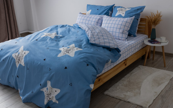 Комплект постільної білизни "Soft dreams" двоспальний (Twinkle Stars,70*70)