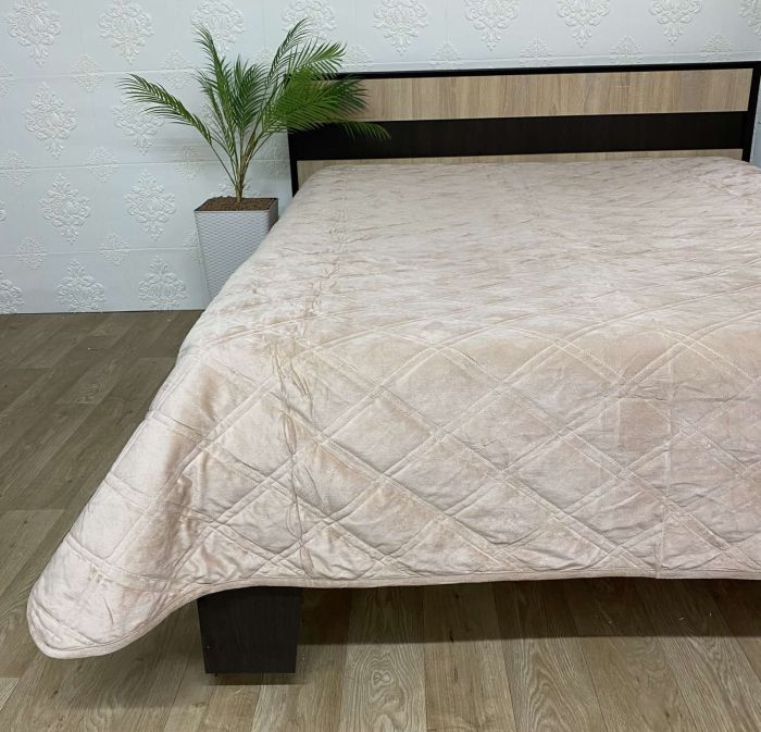 Покривало велюрове Model-14 (1244) 220х240 Beige