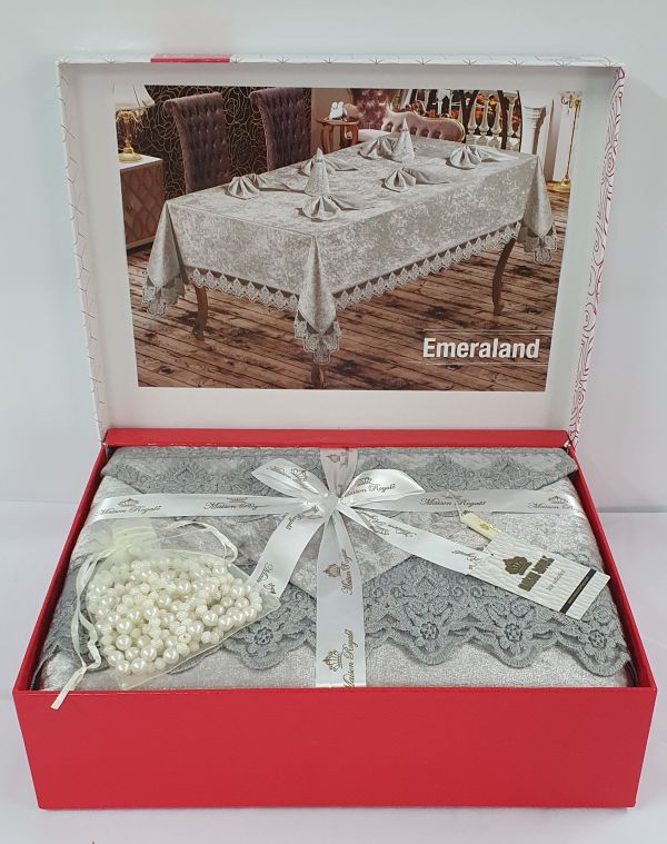 Скатертина Велюр Maison Royale 160x350 Diamond Grey