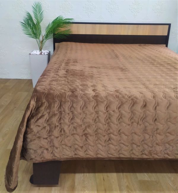 Покривало велюрове Model-21 (1301) 220x240 Brown
