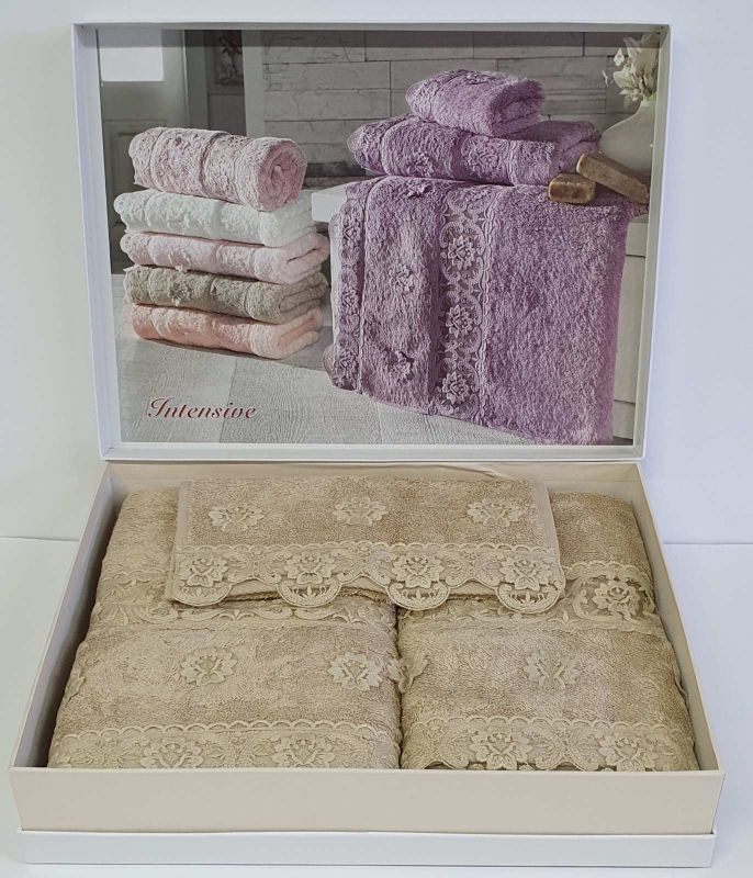 Рушники Maison D'or 3шт Intensive Bamboo Beige