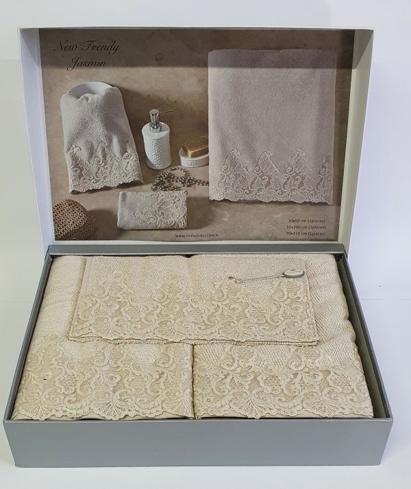 Рушники Maison D'or 3шт New Trendy Beige
