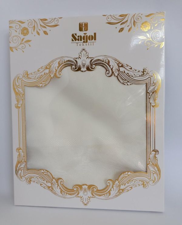 Скатертина Sagol тефлон 160x260 St-060 Cream в коробці *