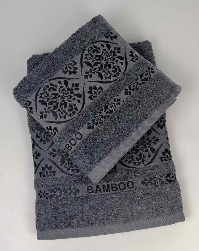 Набір рушників 2 шт Altinbasak Bamboo Zena Антрацит