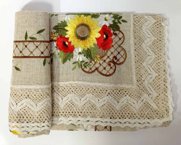 Скатертина Decor&Art 150х180 Linen Flowers