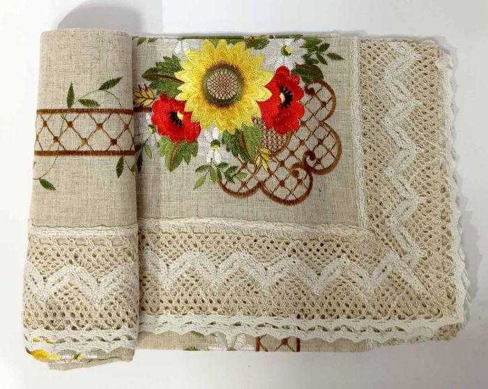 Скатертина Decor&Art 150х180 Linen Flowers