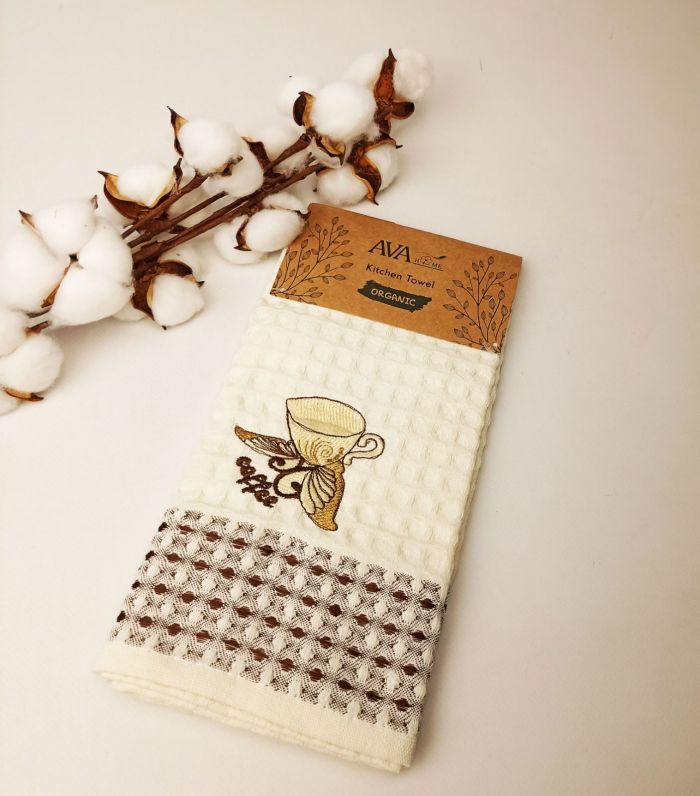 Рушник вафельний кухонний 45х70 Quality Coffe 5