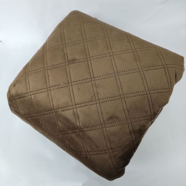 Покривало  ТЕП "ВЕЛЮР" 240*220см Brown Ромб прямий