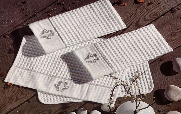 Рушники Maison D'or 3шт Brise-Apone 40x60 White