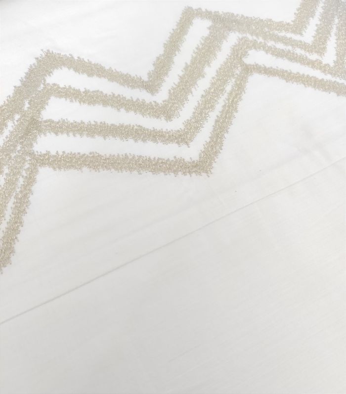 Постільна білизна Pepper Home Zara White-Silver 200x220
