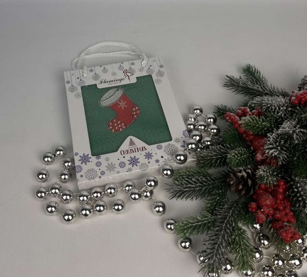 Вафельний рушник в коробці Nilteks Christmas 4