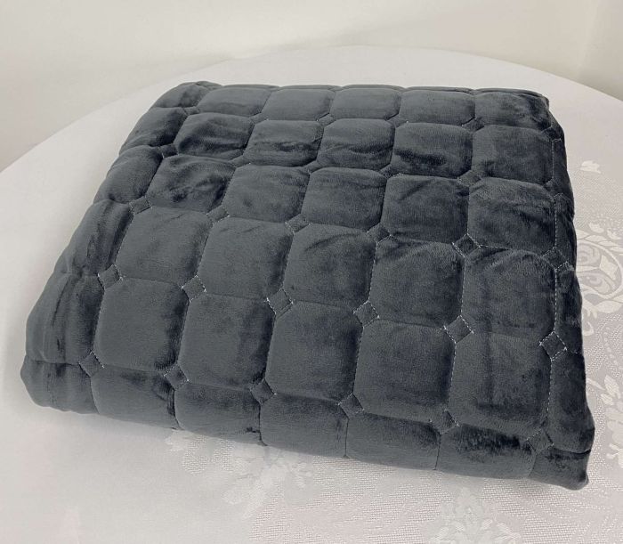Покривало велюрове Model-9 (1218) 220x240 Anthracite