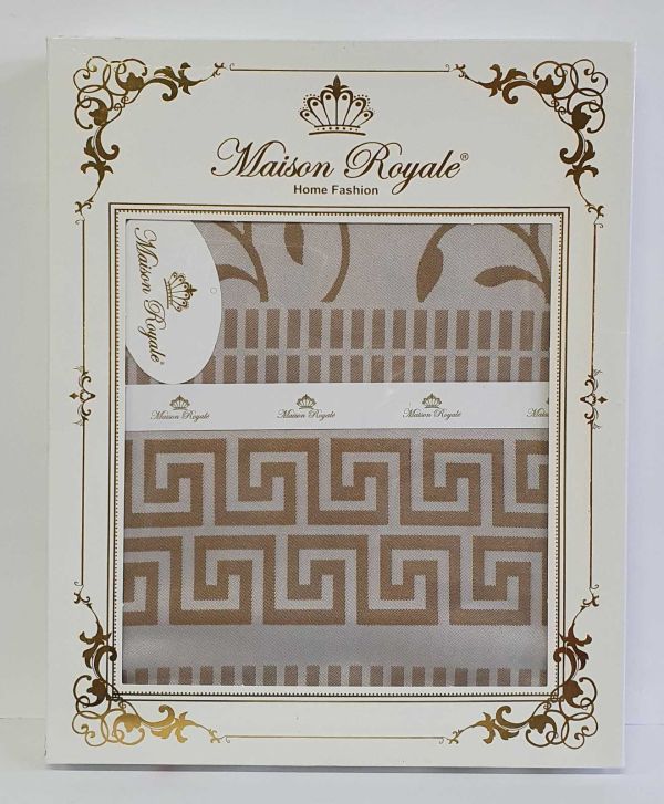 Скатертина тефлон Maison Royale 160*220 Ivy Cappucino