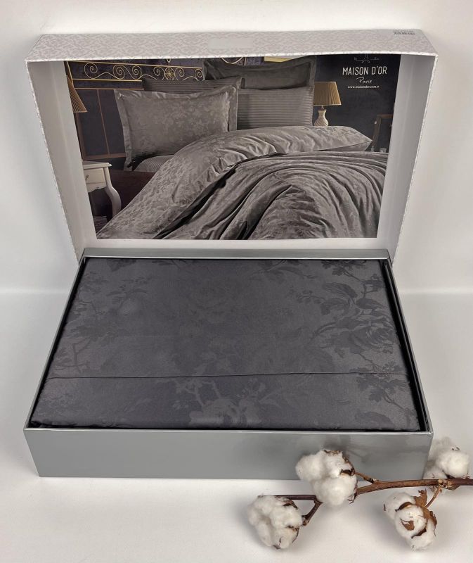 Постільна білизна Maison D'or Ruby бамбук 200х220 Anthracite