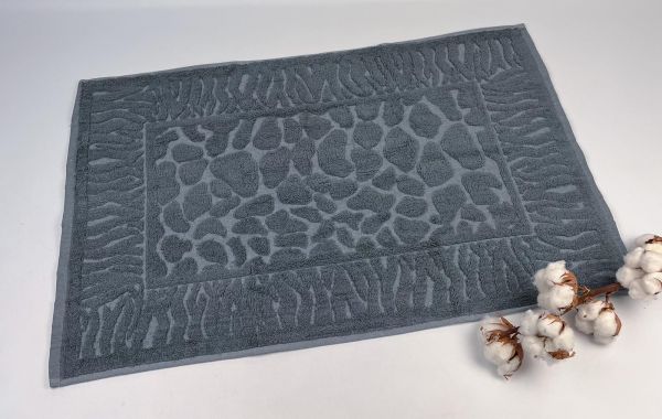 Рушник-килимок для ніг Philippus Lux Cotton 50x70 Zebra Синій(Е538)