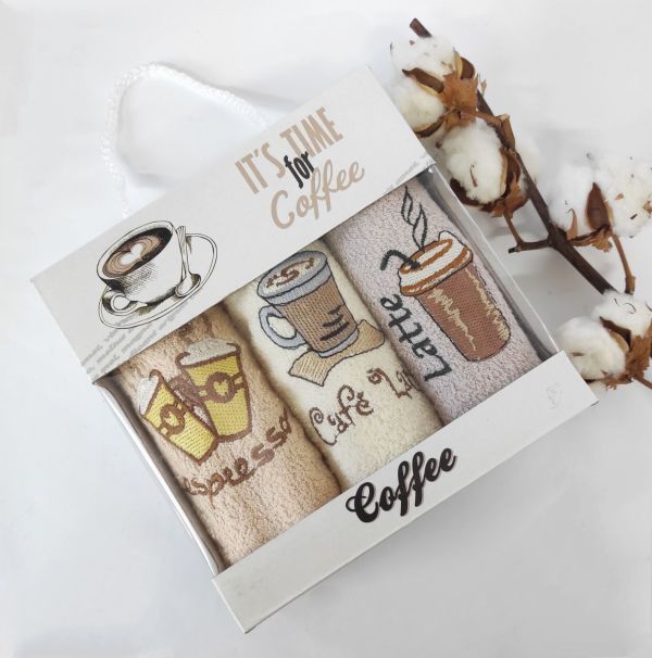 Набір кухонних рушників AE 3шт "Coffee" 01