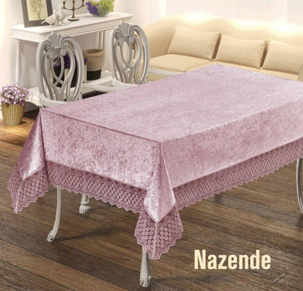 Скатертина Велюр Maison Royale 160x350 Nazende Powder