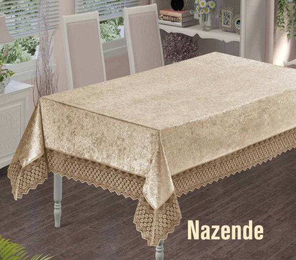 Скатертина Велюр Maison Royale 160x350 Nazende Cappucino