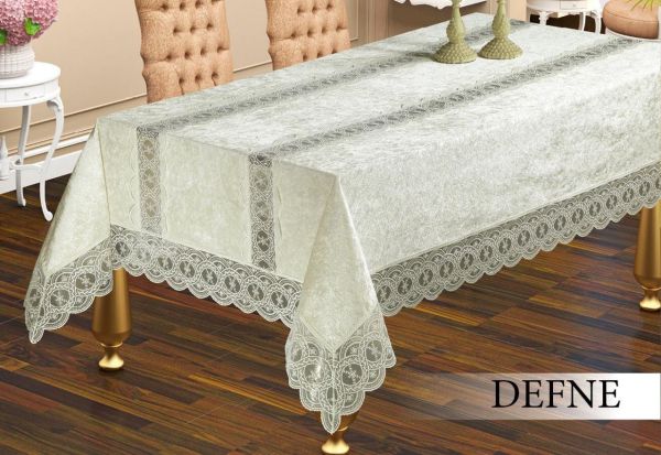 Скатертина Велюр Maison Royale 160x220 Defne Cream