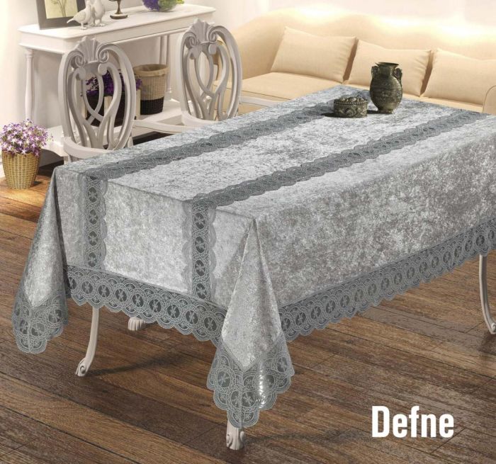 Скатертина Велюр Maison Royale 160x220 Defne Grey