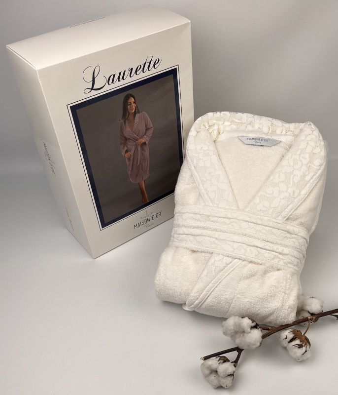 Халат жіночий Maison D'or Lauretta Ecru XL