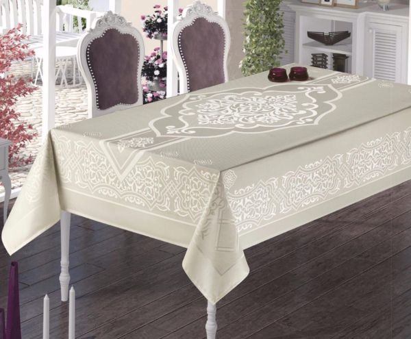 Скатертина тефлонова Maison Royale 160х220 Hafsa Cappucino