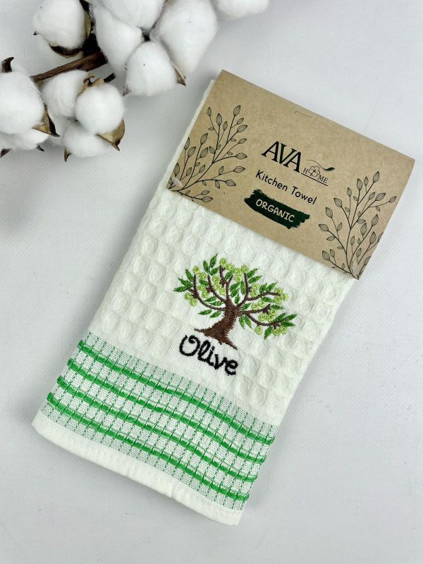 Рушник вафельний кухонний 45х70 Quality Olive 1